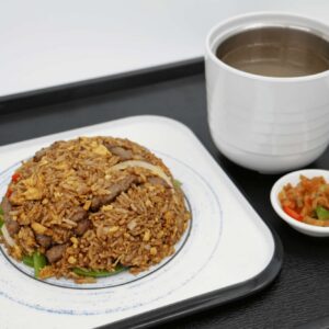 Green Pepper Beef Fried Rice