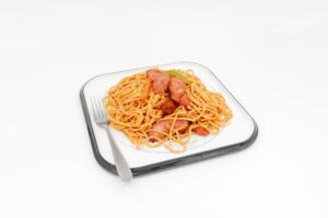 Tomato Sausage Spaghetti