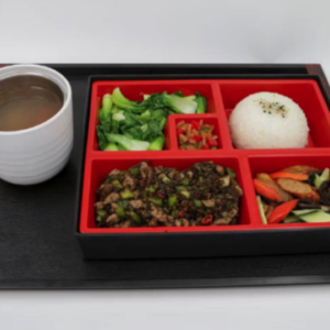 Beef Cube with Sprout Rice